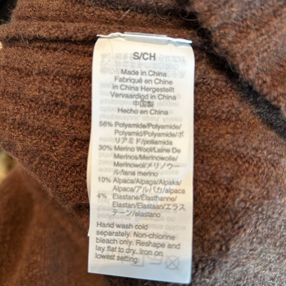 JCrew super soft yarn sweater dress small dark walnut EUC - Picture 5 of 6